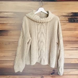 Seven7 Jeans Cable Knit Sweater| SZ XL|